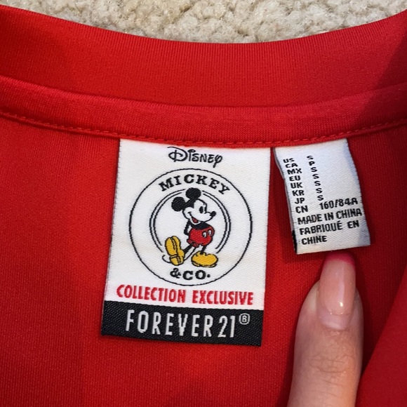 F21 cropped Mickey sweater - Picture 2 of 2